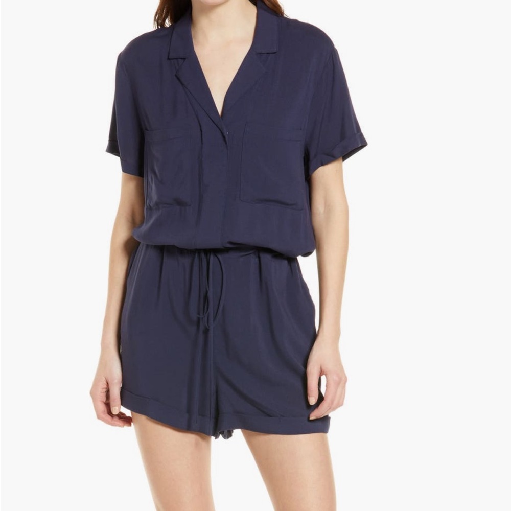 Treasure & Bond Navy Jumpsuit